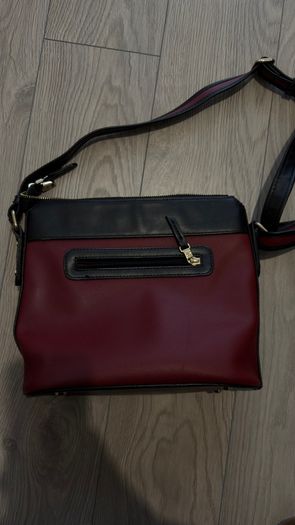 Matmazel Burgundy & Black Crossbody Bag