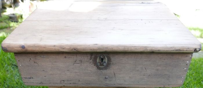 Antique  School Desk, Wooden Writing Slope