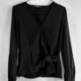 French Connection Black Blouse Size S Uk 10 Image 2