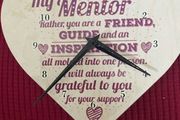Heart Shaped 'Mentor' clock