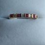 9 carat gold Ruby eternity ring with 7 stones Diamond Image 8