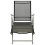 3 Piece Garden Lounge Set Textilene and Aluminium Silver Image 4