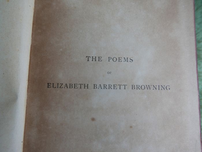 Vintage Poems By Elizabeth Barrett Browning 1844