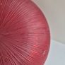 Meadows & Byrne metallic red textured glass decorative charger plate Image 2
