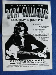 1997 Rory Gallagher Memorial Concert Poster