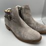 Jigsaw Ankle Boots Grey Suede Size 39 UK 6 - Zip and Buckle - Leather Sole Image 4