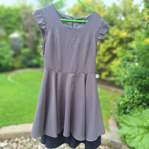 Grey Lined Dress - Size 10