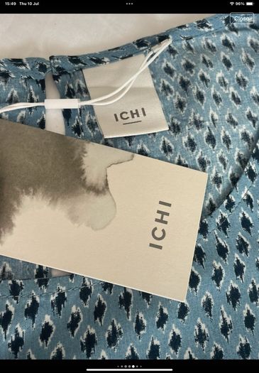 dress Bnwt short sleeved blue summer dress ichi clothing small 10
