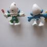Two Vintage Smurf Figurines 2" Peyo Bully Pvc Image 2
