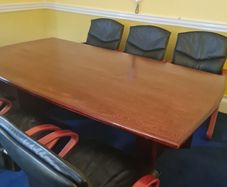 executive board room table with