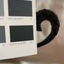 Ivory and Black Faux Silk Curtains 3 Pairs Available 86"w x 85"d Image 2
