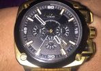 Diesel Men'Gold Tone Watch damaged