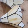 Set of 2 White Liberty-Style Tiffany Glass Chandel Image 5