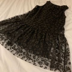 Girls BNWT new with tags stunning black sparkly dress from Zara 7 8