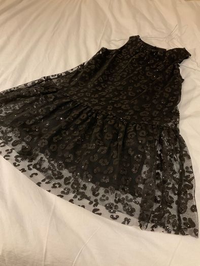 Girls BNWT new with tags stunning black sparkly dress from Zara 7 8