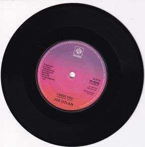 Joe Dolan I Need You Uk Pressing Single 1977