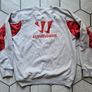 Liverpool Warrior Standard Chartered Jumper Sweater white red Size L Football Soccer Image 4