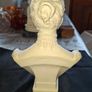 Beautiful Rare Old Parian Ware Bust Queen Alexandra (wife of King Edward VII) and was produced by the renowned British firm Robinson & Leadbeater, This bust was  produced 1897 Ideal for Home or Stage Movie Props Image 4