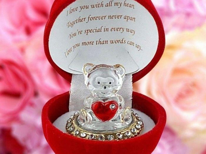 Red Rose Teddy Bear Gift GF BF Girlfriend Boyfriend Husband Wife Anniversary Birthday Xmas Christmas valentine's day Present (FREE POSTAGE)