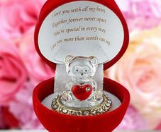 Red Rose Teddy Bear Gift GF BF Girlfriend Boyfriend Husband Wife Anniversary Birthday Xmas Christmas valentine's day Present (FREE POSTAGE)