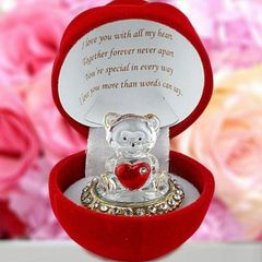 Red Rose Teddy Bear Gift GF BF Girlfriend Boyfriend Husband Wife Anniversary Birthday Xmas Christmas valentine's day Present (FREE POSTAGE)