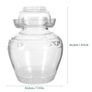 Brand New 2.5-liter fermentation jar with lid, wide mouth and water seal. Image 2