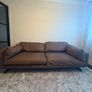 Leather sofa with original harvey Norman tag still attached Image 3