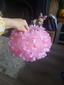 pink flower light shade