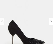 Black High Heels with silver details, Mohito, size 6/39, BRAND NEW