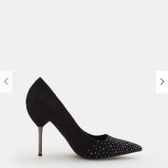 Black High Heels with silver details, Mohito, size 6/39, BRAND NEW