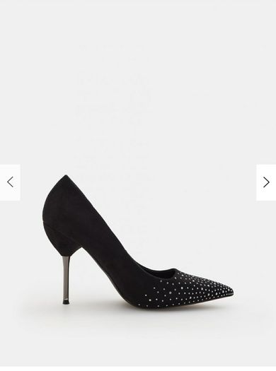 Black High Heels with silver details, Mohito, size 6/39, BRAND NEW