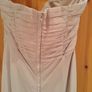 H&M light pink, strapless ruffle front dress Image 2