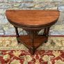 Early 20th Century solid oak gate leg drop leaf table. Image 4