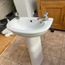 Sink, pedestal with hot and cold taps Image 2
