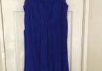 Maternity Topshop 100% Silk  Blue Dress