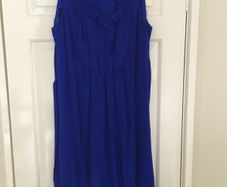 Maternity Topshop 100% Silk  Blue Dress