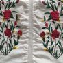 FF Tesco White Embroidered Floral Cotton Cami Top Peplum Hem Image 3
