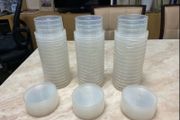 240ml Clear Plastic Ring Lock Container &amp; Lid
