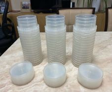 240ml Clear Plastic Ring Lock Container & Lid
