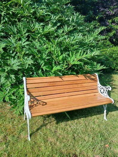 Cast iron garden bench