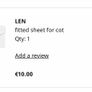 Cot mattress with mattress protector and sheets Image 2