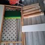 ikea kura kids bed with led lights, storage at end and mattresses Image 6