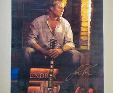 Eighties music star JOHN PARR signed poster