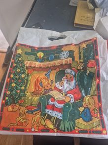 Vintage Plastic bag Christmas theme