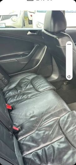 2009 passat black leather seat