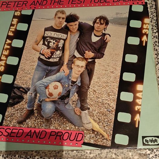 Peter and the test tube babies, Pissed and Proud LP, orig with inner Punk Skinhead Oi
