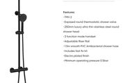 Black Shower Set 50% Off RRP