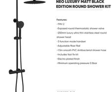 Black Shower Set