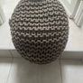 Grey Kaikoo pouffe-style ottoman foot rest (2) Image 3