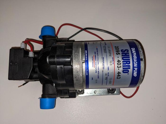 Water pump for caravan